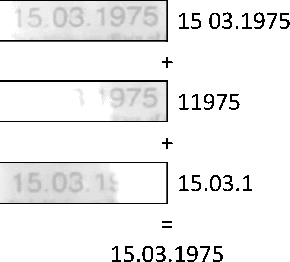 Figure 1 for Methods of Weighted Combination for Text Field Recognition in a Video Stream