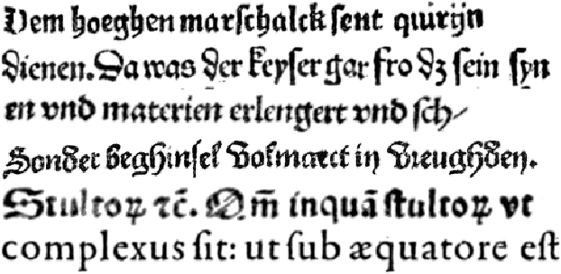 Figure 2 for Improving OCR Accuracy on Early Printed Books by combining Pretraining, Voting, and Active Learning