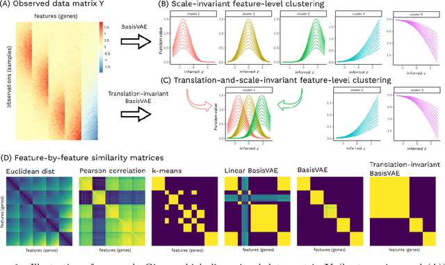 Figure 1 for BasisVAE: Translation-invariant feature-level clustering with Variational Autoencoders
