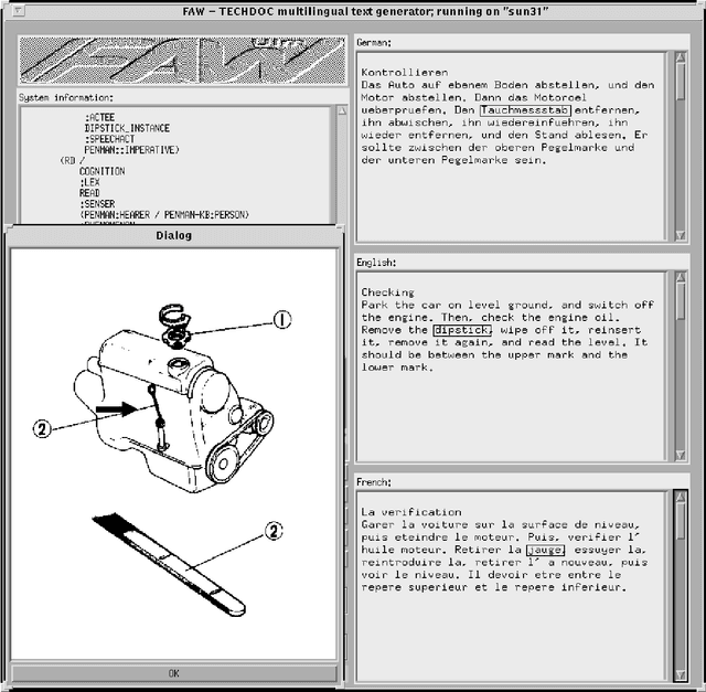 Figure 1 for Generating Multilingual Documents from a Knowledge Base: The TECHDOC Project