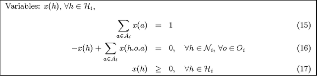 Figure 2 for An Investigation into Mathematical Programming for Finite Horizon Decentralized POMDPs