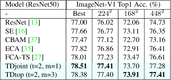 Figure 4 for TDAN: Top-Down Attention Networks for Enhanced Feature Selectivity in CNNs