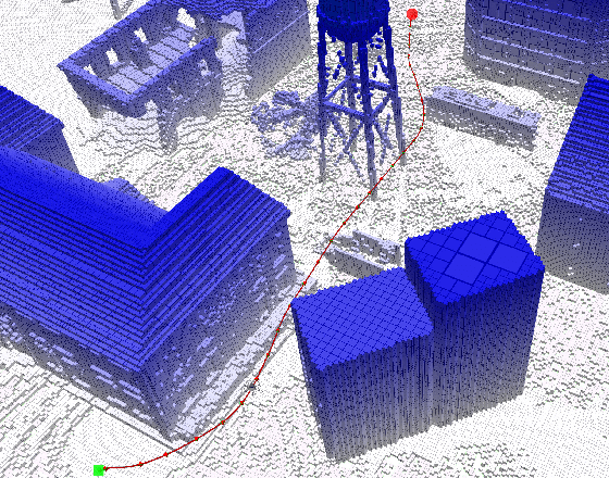 Figure 1 for Search-based Planning of Dynamic MAV Trajectories Using Local Multiresolution State Lattices