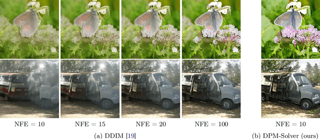 Figure 1 for DPM-Solver: A Fast ODE Solver for Diffusion Probabilistic Model Sampling in Around 10 Steps