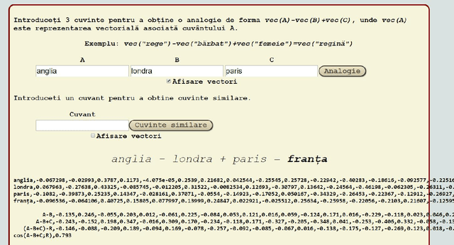 Figure 2 for More Romanian word embeddings from the RETEROM project