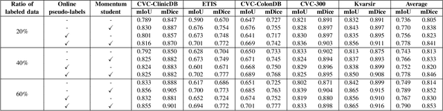 Figure 4 for Online pseudo labeling for polyp segmentation with momentum networks