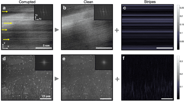 Figure 2 for Removing Stripes, Scratches, and Curtaining with Non-Recoverable Compressed Sensing