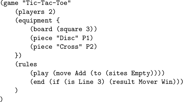 Figure 1 for Optimised Playout Implementations for the Ludii General Game System