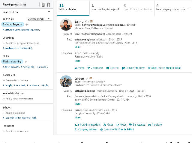 Figure 3 for Towards Deep and Representation Learning for Talent Search at LinkedIn