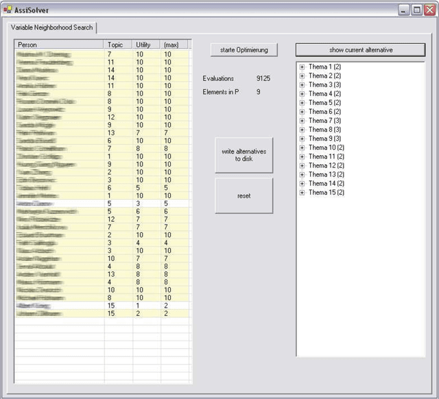 Figure 4 for Variable Neighborhood Search for the University Lecturer-Student Assignment Problem