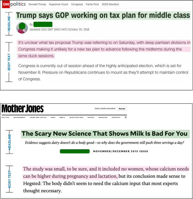 Figure 1 for MuSeM: Detecting Incongruent News Headlines using Mutual Attentive Semantic Matching