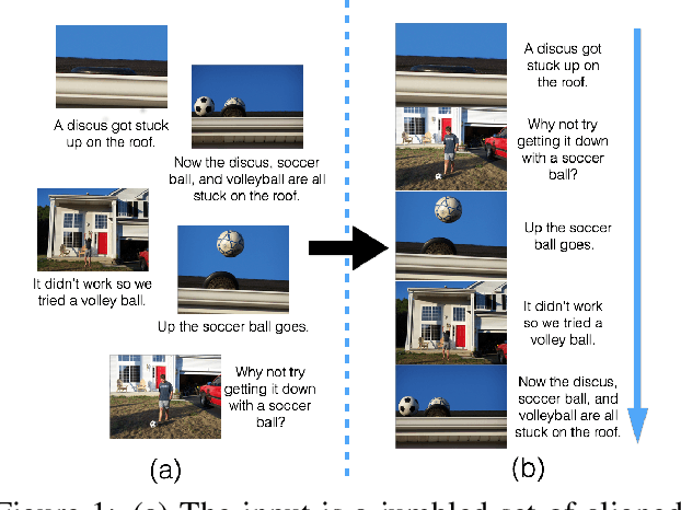 Figure 1 for Sort Story: Sorting Jumbled Images and Captions into Stories