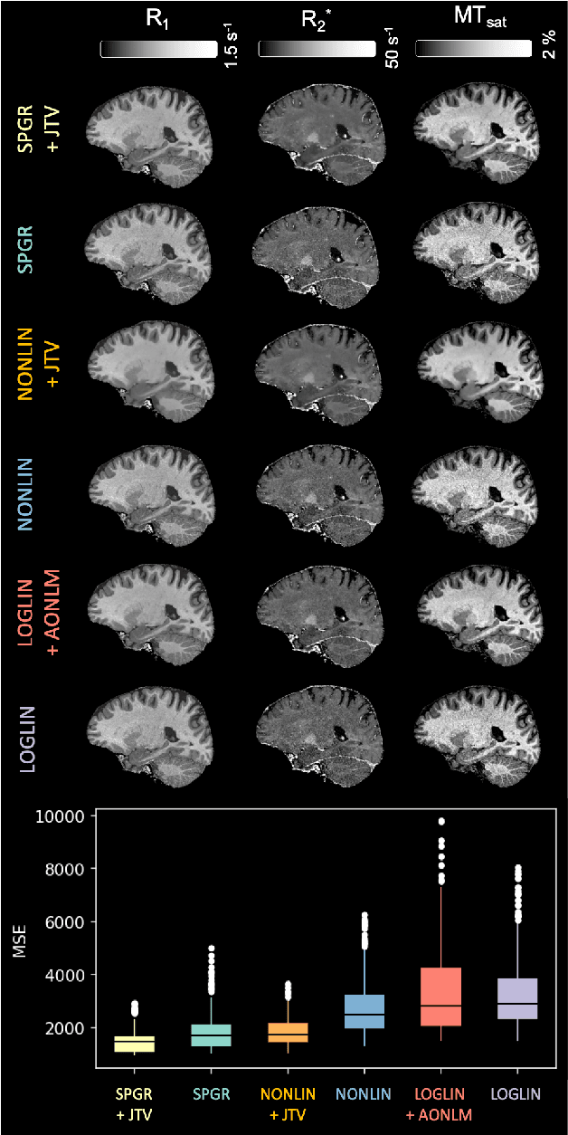 Figure 4 for Model-based multi-parameter mapping