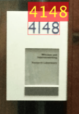 Figure 3 for OCRAPOSE II: An OCR-based indoor positioning system using mobile phone images