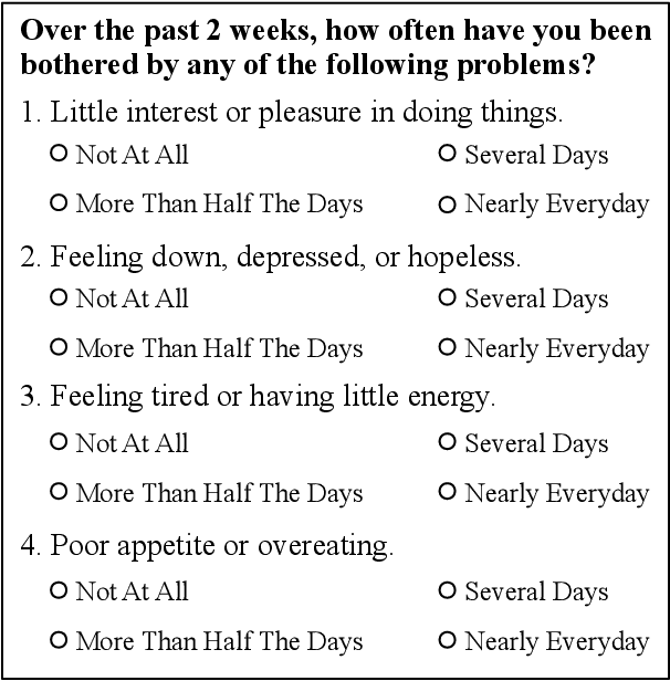 Figure 1 for Mental Health Assessment for the Chatbots