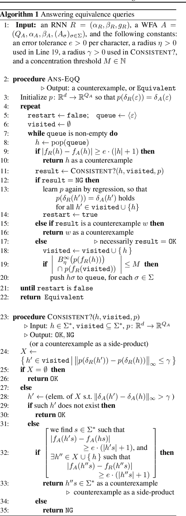 Figure 4 for Weighted Automata Extraction from Recurrent Neural Networks via Regression on State Spaces