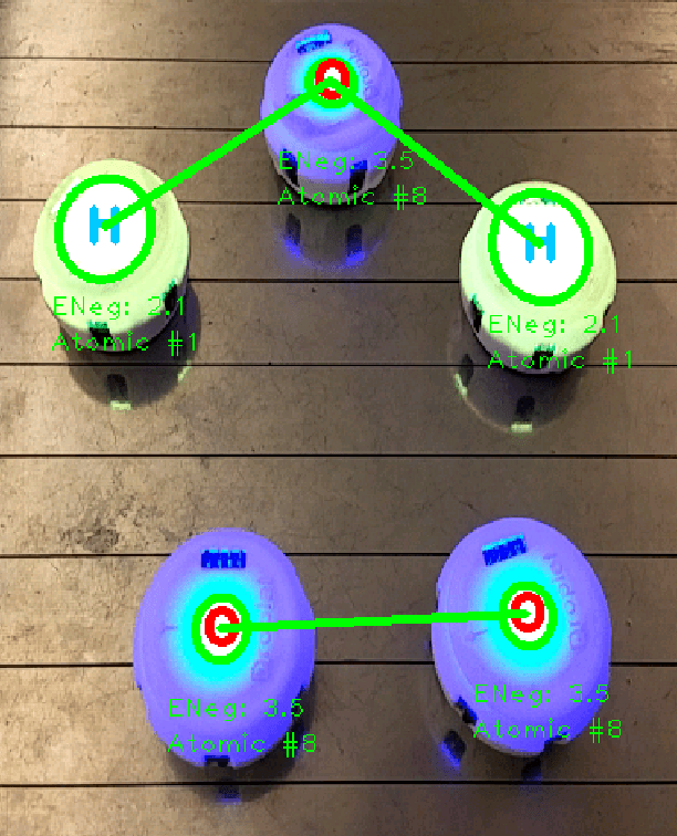 Figure 1 for Augmented Reality for Human-Swarm Interaction in a Swarm-Robotic Chemistry Simulation