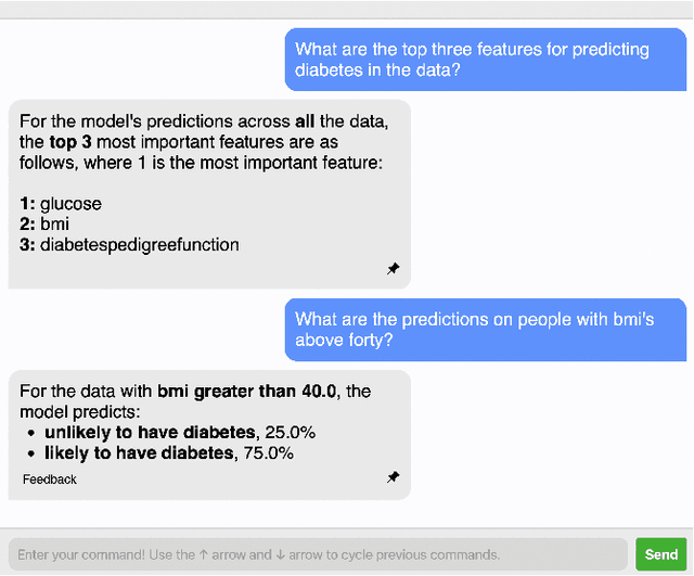 Figure 4 for TalkToModel: Understanding Machine Learning Models With Open Ended Dialogues