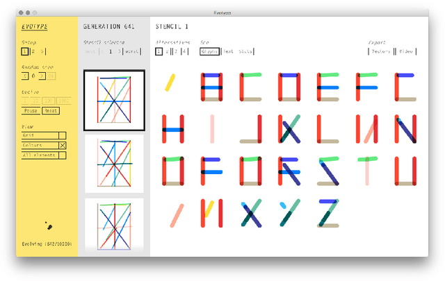 Figure 2 for Evotype: Towards the Evolution of Type Stencils