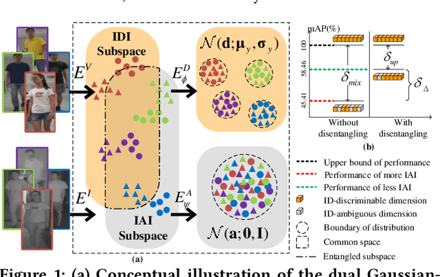 Figure 1 for Dual Gaussian-based Variational Subspace Disentanglement for Visible-Infrared Person Re-Identification