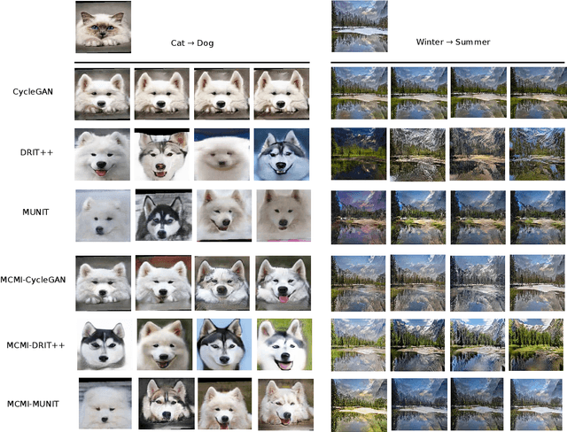 Figure 1 for MCMI: Multi-Cycle Image Translation with Mutual Information Constraints