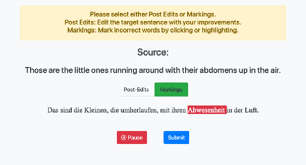 Figure 1 for Correct Me If You Can: Learning from Error Corrections and Markings