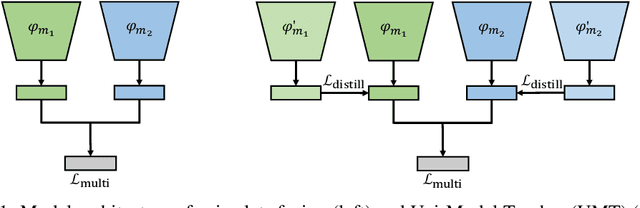 Figure 1 for Improving Multi-Modal Learning with Uni-Modal Teachers