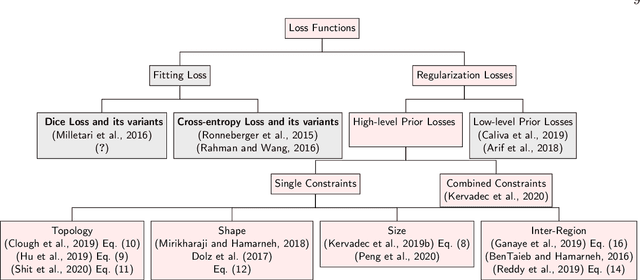 Figure 2 for High-level Prior-based Loss Functions for Medical Image Segmentation: A Survey