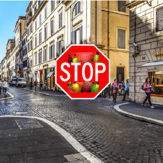 Figure 1 for Note on Attacking Object Detectors with Adversarial Stickers