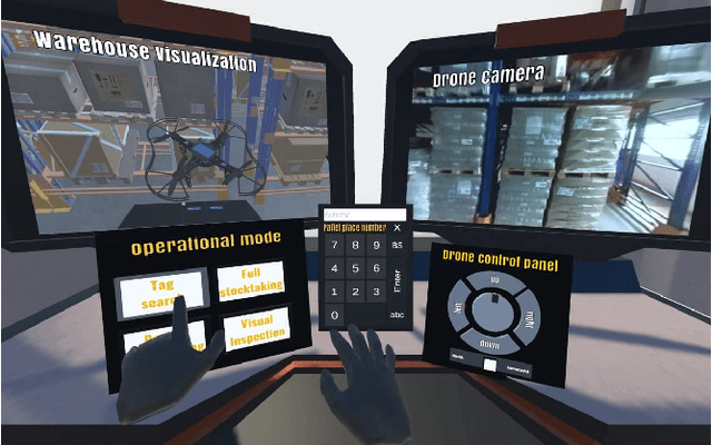Figure 1 for WareVR: Virtual Reality Interface for Supervision of Autonomous Robotic System Aimed at Warehouse Stocktaking