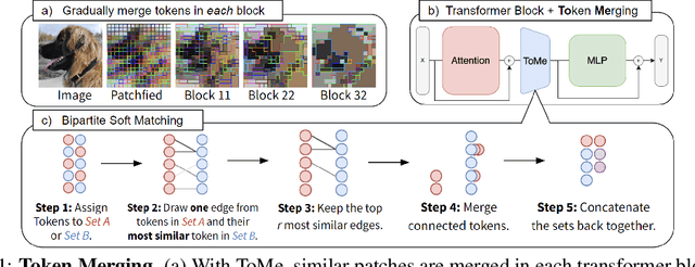 Figure 1 for Token Merging: Your ViT But Faster