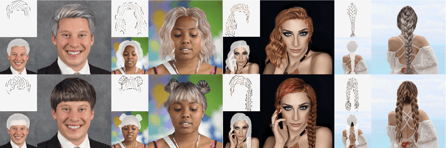 Figure 1 for SketchHairSalon: Deep Sketch-based Hair Image Synthesis
