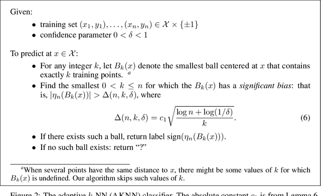 Figure 2 for An adaptive nearest neighbor rule for classification