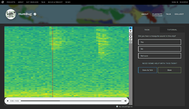 Figure 1 for HumBug Zooniverse: a crowd-sourced acoustic mosquito dataset