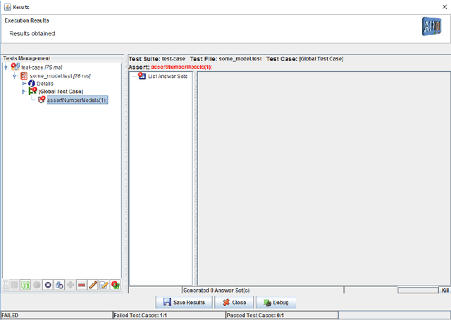 Figure 4 for An integrated Graphical User Interface for Debugging Answer Set Programs
