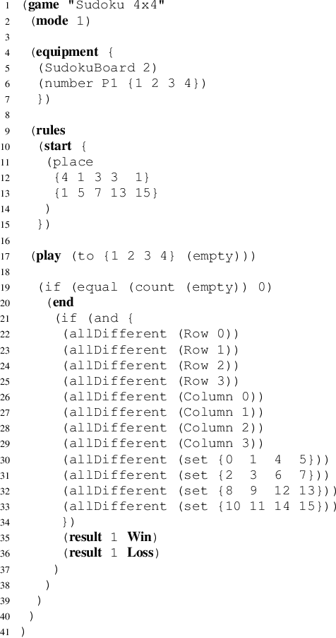 Figure 1 for Ludii and XCSP: Playing and Solving Logic Puzzles