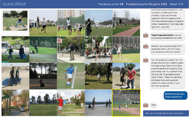 Figure 3 for Evaluating Visual Conversational Agents via Cooperative Human-AI Games
