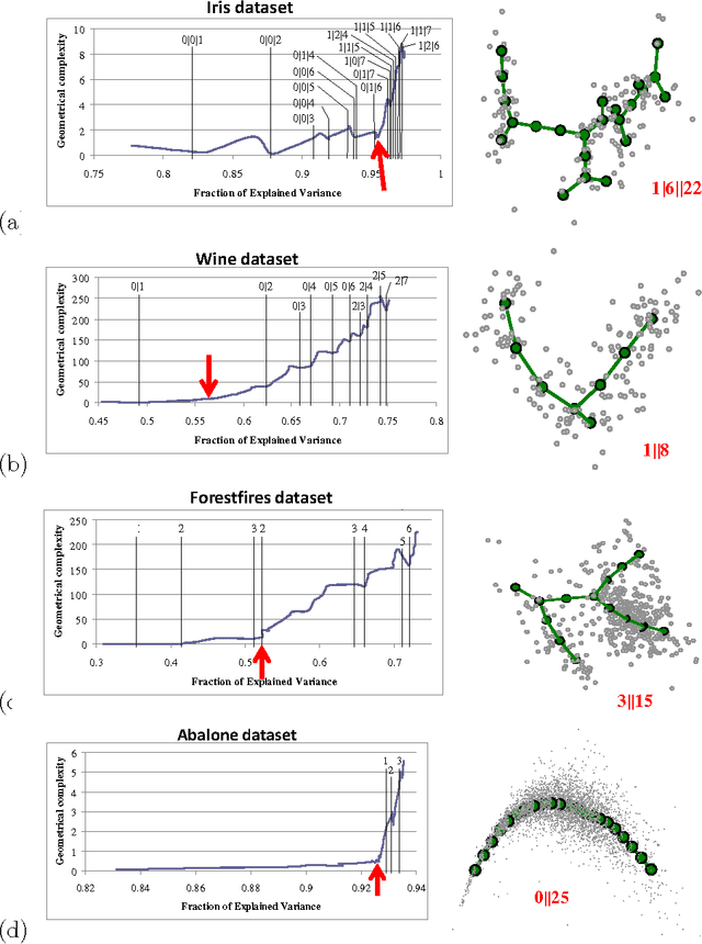 Figure 4 for Data complexity measured by principal graphs