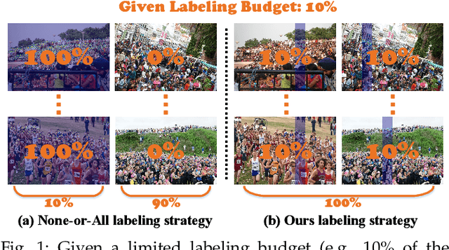 Figure 1 for Reducing Spatial Labeling Redundancy for Semi-supervised Crowd Counting