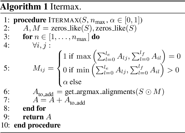 Figure 1 for SimAlign: High Quality Word Alignments without Parallel Training Data using Static and Contextualized Embeddings