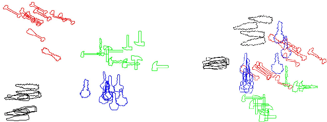 Figure 3 for An inexact matching approach for the comparison of plane curves with general elastic metrics