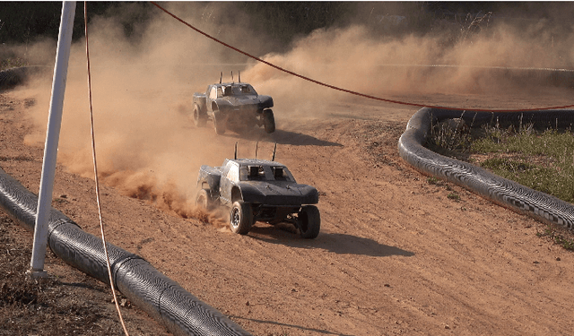 Figure 1 for Autonomous Racing with AutoRally Vehicles and Differential Games