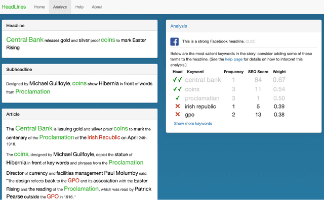 Figure 3 for Helping News Editors Write Better Headlines: A Recommender to Improve the Keyword Contents & Shareability of News Headlines