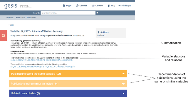 Figure 4 for Towards Automated Survey Variable Search and Summarization in Social Science Publications