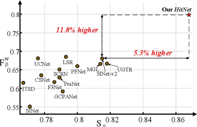 Figure 1 for High-resolution Iterative Feedback Network for Camouflaged Object Detection
