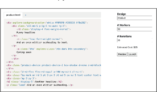 Figure 3 for Spacewalker: Rapid UI Design Exploration Using Lightweight Markup Enhancement and Crowd Genetic Programming