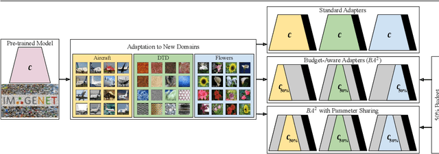Figure 1 for Parameter Sharing in Budget-Aware Adapters for Multi-Domain Learning