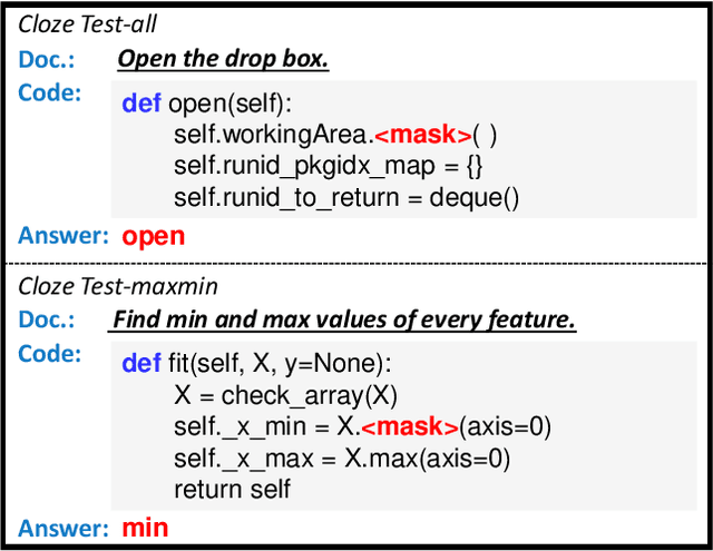 Figure 2 for CodeXGLUE: A Machine Learning Benchmark Dataset for Code Understanding and Generation