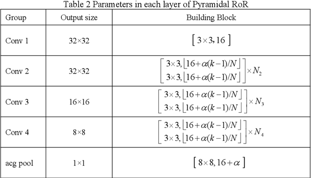 Figure 4 for Pyramidal RoR for Image Classification