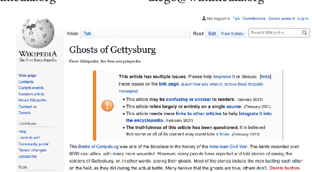 Figure 1 for Wiki-Reliability: A Large Scale Dataset for Content Reliability on Wikipedia